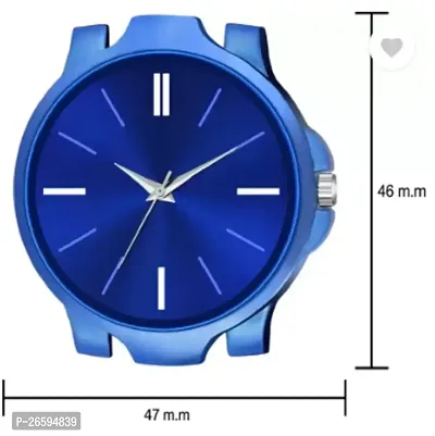 Stylish Blue PU Analog Watches For Men-thumb3