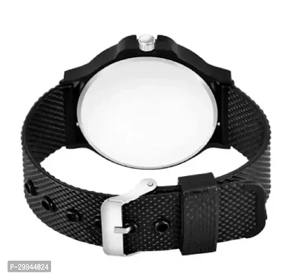 Stylish Black PU Analog For Men-thumb2