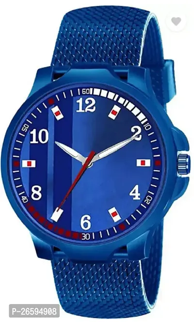 Stylish Blue PU Analog Watches For Men