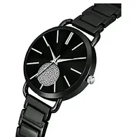 Stylish Black Metal Analog Watches For Women-thumb1