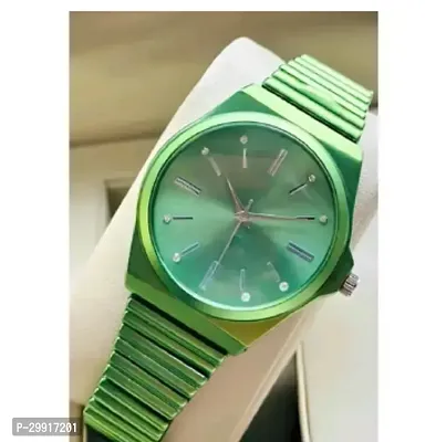 Stylish Green Metal Analog Watches For Women-thumb2