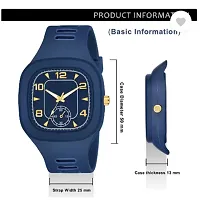 Stylish Blue PU Analog For Men-thumb3