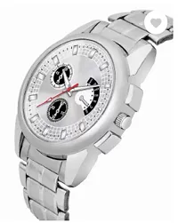 Stylish White Metal Analog Watches For Men-thumb3