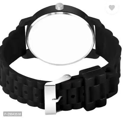 Stylish Black PU Analog For Men-thumb4