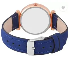 New Stylish Leather Strep Blue Analog Watch Analog Watch-thumb1