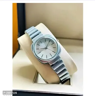 Stylish Silver Metal Analog Watches For Women-thumb2