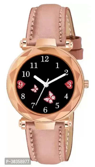 Stylish Genuine Leather Analog Watch For Women-thumb0