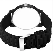 Stylish Black PU Analog Watch For Men-thumb2