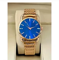 Stylish Golden Metal Analog Watches For Women-thumb3