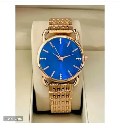 Stylish Golden Metal Analog Watches For Women-thumb4