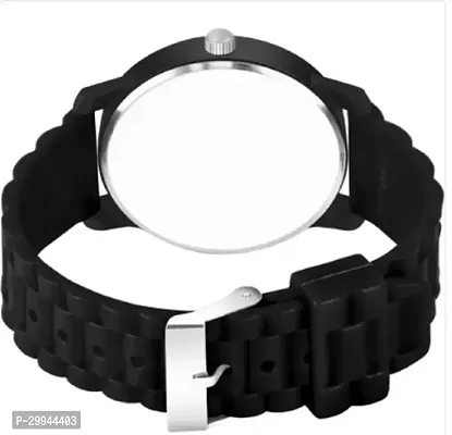 Stylish Black PU Analog For Men-thumb4