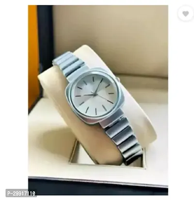 Stylish Silver Metal Analog Watches For Women-thumb0