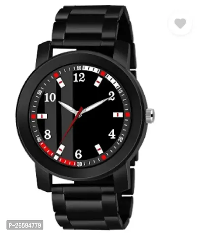 Stylish Black PU Analog Watches For Men-thumb0