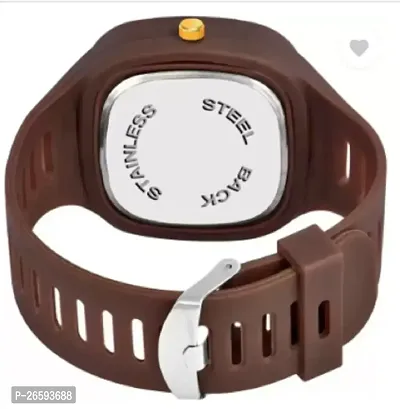 Stylish Brown PU Analog Watches For Men-thumb2