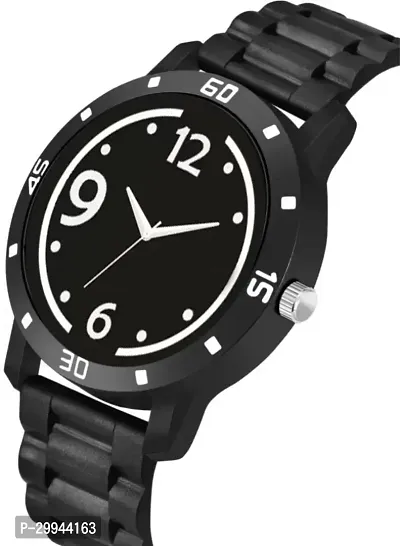 Stylish Black PU Analog For Men-thumb3