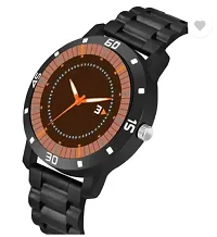 Stylish Brown PU Analog Watches For Men-thumb2