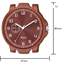 Stylish Brown PU Analog Watches For Men-thumb3