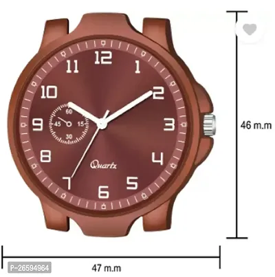 Stylish Brown PU Analog Watches For Men-thumb4