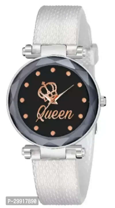 Stylish Black PU Analog Watches For Women