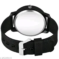 Stylish Black PU Analog Watches For Men-thumb3