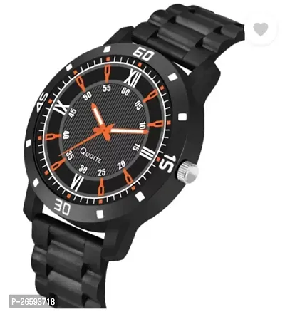 Stylish Black PU Analog Watches For Men-thumb4