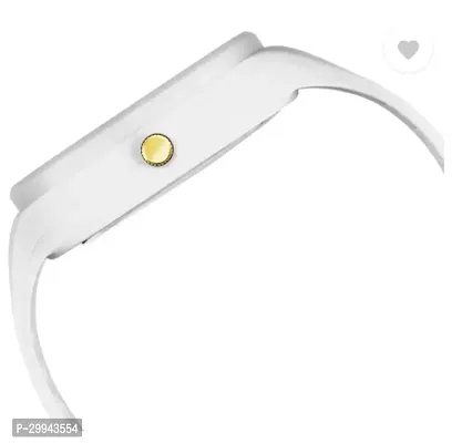 Stylish White PU Analog For Men-thumb4