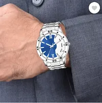 Stylish Blue Metal Analog Watches For Men-thumb1