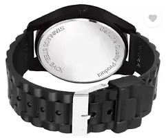 Stylish Black PU Analog Watch For Men-thumb2