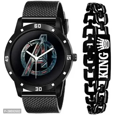 Stylish Black Analog Watches For Men-thumb0