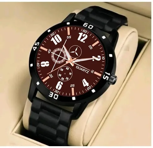 Stylish PU Analog Watch For Men