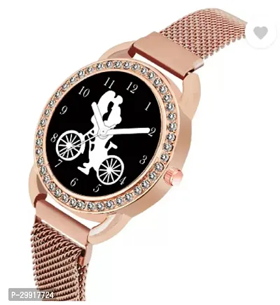 Stylish Black Metal Analog Watches For Women-thumb3