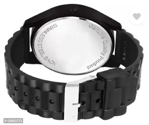 Stylish Black PU Analog For Men-thumb4