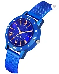 Stylish Blue PU Analog Watches For Women-thumb2