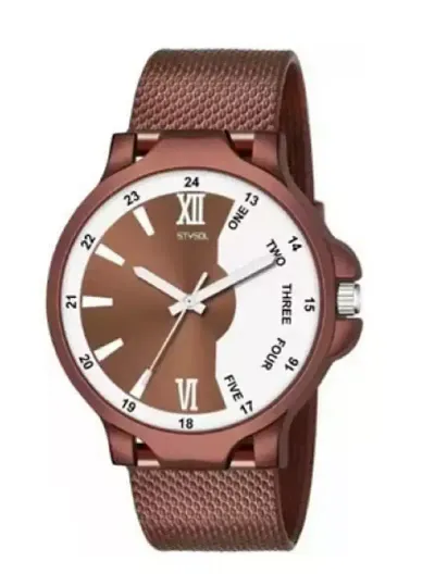 Stylish PU Analog For Men