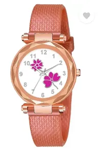 Stylish White PU Analog Watches For Women-thumb1