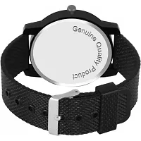 Stylish Black Pu Analog Watch For Men-thumb2