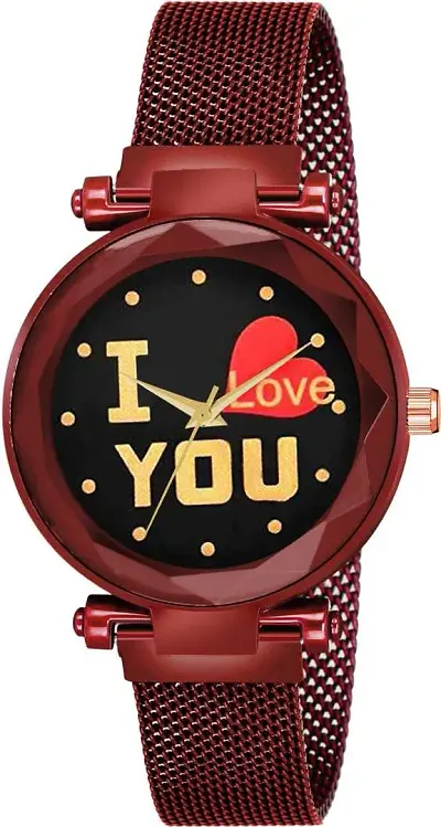 New Fashion I love You color Dial With Maganet Strap For Women