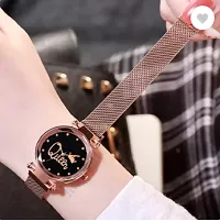 Stylish Black Metal Analog Watches For Women-thumb2