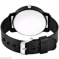 Stylish Black PU Analog Watches For Men-thumb1