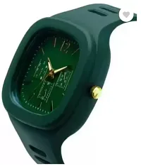 Stylish Green PU Analog Watch For Men-thumb1