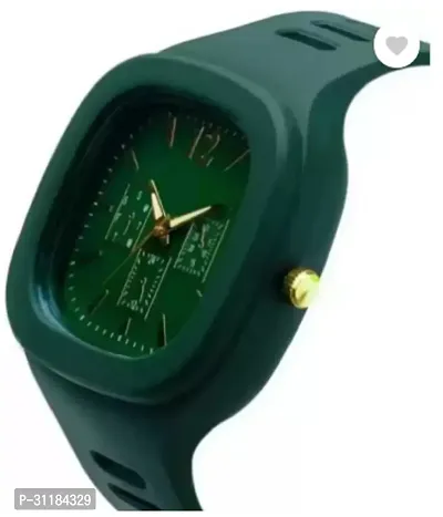 Stylish Green PU Analog Watch For Men-thumb2