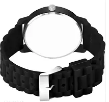 Stylish Black PU Analog Watch For Men-thumb3