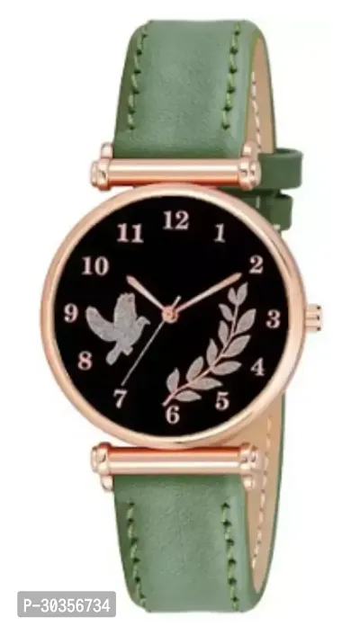 Stylish Genuine Leather Analog Watch For Women-thumb0