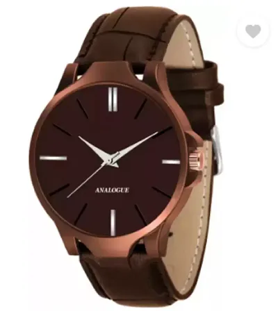 Stylish Genuine Leather Analog Watches For Men