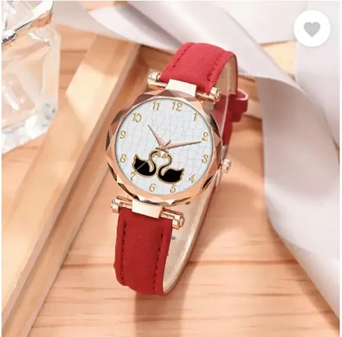 HRV Slim Dial Leather Belt Women Watch