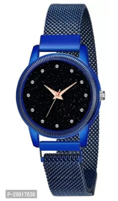 Stylish Black Metal Analog Watches For Women-thumb0