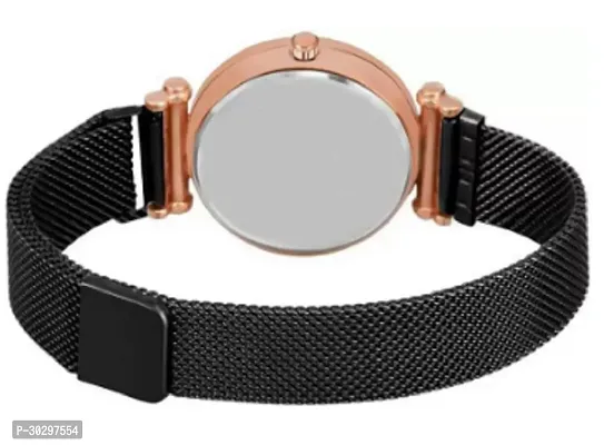 Stylish Black Metal Analog Watches For Women-thumb3