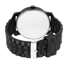 Stylish Black PU Analog Watches For Men-thumb1