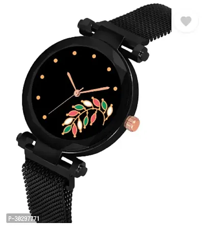 Stylish Black Metal Analog Watches For Women-thumb3