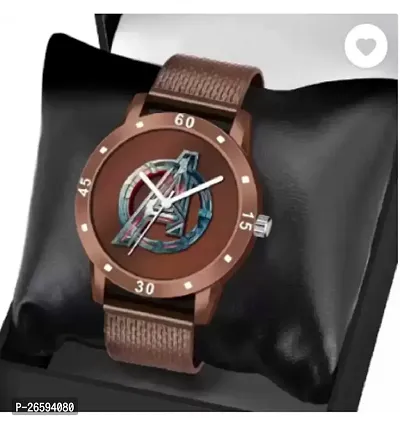 Stylish Brown PU Analog Watches For Men